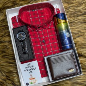চেক শার্ট কম্বো সেট
